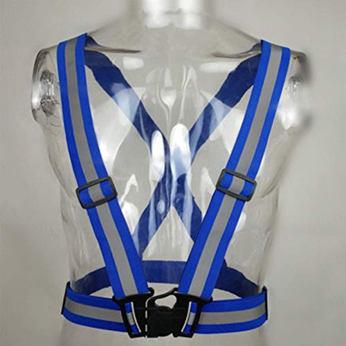 Preisvergleich Produktbild LULUDP Sicherheitswesten Reflektierende Nachtweste mit verstellbarem Träger und atmungsaktiven Löchern, ultradünne leichte Sicherheitsweste mit 360 ° Sichtbarkeit / Multicolor Optional Reflektierende