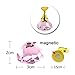 TP 12Pcs Chess Board Magnetic Nail Art Practice Crystal Stand Set Salon False Nail Tips Display Holder Nail Polish Painting Training Tool (Pink-1)