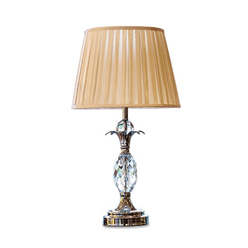 Preisvergleich Produktbild Schlafzimmer Kristall Tischlampe Klassische Dekoration Studie Wohnzimmer Lichter Einfache Mode Creative Bett Kopfleuchten J Home Decoration ( größe : Push Button Switch )