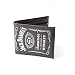 Produktbild Jack Daniels Brieftasche Classic Weiß Logo offiziell Nue Schwarz Leather Bi Fold