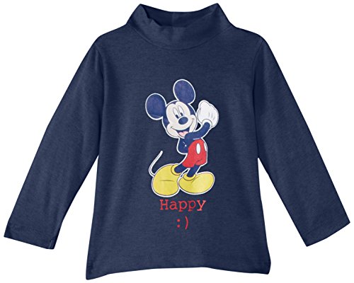 Disney Baby Boys Mickey Mouse NH0073 Sweatshirt, Dress Blue, 0-6 Months (Manufacturer Size:6 Months)