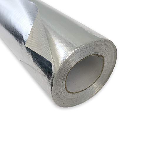 Preisvergleich Produktbild PUR Schamotte ® Glasfasergewebe beschichtet mit Aluminiumfolie (1m²)