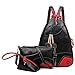 Produktbild Damen Leder Rucksack Mode Gedruckt Wasserdicht Rucksäcke Set 3 Stücke für Freizeit Daypacks Umhängetaschen Schlüsseltasche