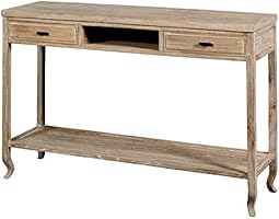 Une Chaise Au Soleil INBOS Charme/Contemporain Boston Console Mindi Massif/Bois Exotique Miel 118 x 34 x 80 cm