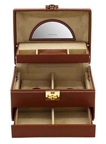 Friedrich|23 Damen-Schmuckkasten Cordoba Leder braun – 26392-3 - 2