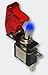 Produktbild Kill Switch Kippschalter für 12 V 20 A mit blauer LED und roter Kappe
