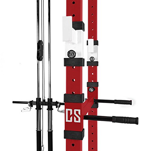 Capital Sports Tremendour Power Rack Homegym Kraftstation Fitness-Rack (Konstruktion aus Stahl-Kantrohr, inkl. Multigripp-Klimmzugstange, nach Wahl mit oder ohne Latzugturm) - 5