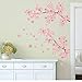 Produktbild Wandtattoo wandaufkleber kinderzimmer Aufkleber Kinder Tieren Schlafzimmer Rosa Kirschblüten Baum Romantischer Garten DIY Abziehbild Mädchen Wandkunst Tv Hintergrund Dekoratives Poster