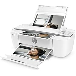 HP DeskJet 3750 - Impresora de tinta multifunción (8 ppm, 4800 x 1200 DPI, A4, Wifi, Escanea, Copia, 60 hojas, Modo silencioso, Incluye 2 meses de Intant Ink), Blanca