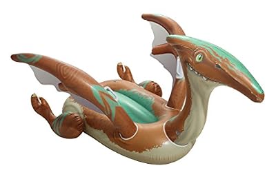 Bestway Bouée gonflable géante chevauchable Dinosaure 135 x 198 Ailes/Pagaies