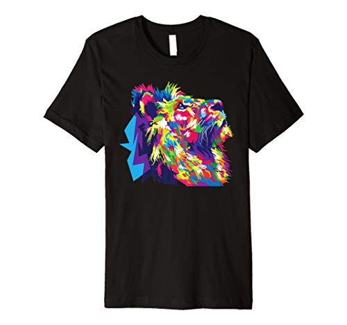 Psychedelic & Trippy TeesPsychedelic Trippy Rainbow Lion Shirt T-Shirt