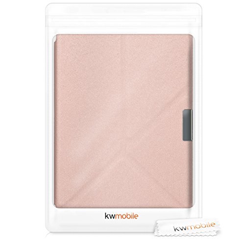 kwmobile Funda para Kobo Aura Edition 2 - Carcasa para e-Reader Estilo  Origami  - Case de e-Book en  Oro Rosa 