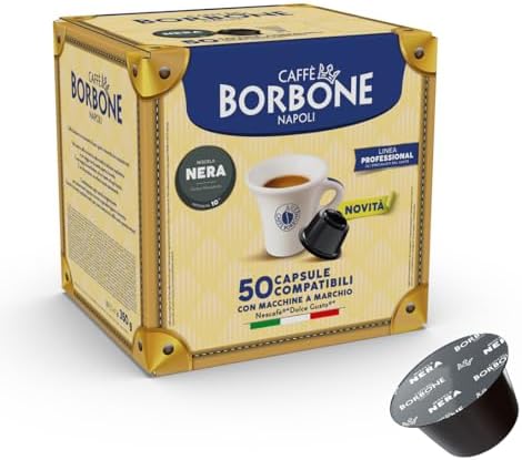 Caffè Borbone Miscela Nera - 50 capsule - Compatibili con le Macchine Nescafè®* Dolce Gusto®*