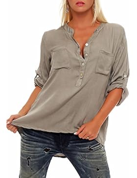 malito Bluse im Klassik-Look 3/4 Tunika 9015 Damen One Size