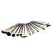 Gold Rush 	Professional Full Make Up Brush Set 18 piece From Royal Care Cosmetics