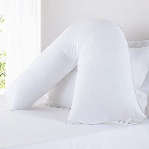 Hometex Extra Filled V Pillow with White Cover