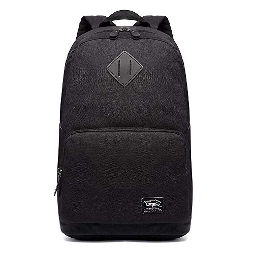 Preisvergleich Produktbild Schulrucksack Jungen mädchen Teenager, Canvas Rucksack Herren Damen Kinder Schwarz,Schultasche,Schulrucksäcke Jungen,Backpack,Outdoor Freizeit Daypacks (#1 Schwarz)