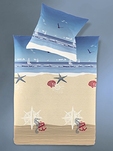 Preisvergleich Produktbild Irisette Seersucker Bettwäsche Calypso 8163-20 (135x200 cm + 80x80 cm)