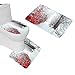 Produktbild GZ 3 Stück Badteppich Set Schnee Weg Winter Blätter Landschaft Rutschfeste Badezimmer Teppiche/Contour Mat/Wc Abdeckung,Als Zeigen,1