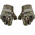 Adroitz Half Cut Racing Biking Driving Motorcycle Gloves, Half fingure for Bike Raceing, Non-Slip Palm Bike Glove (Medium, Green, Set of 2)