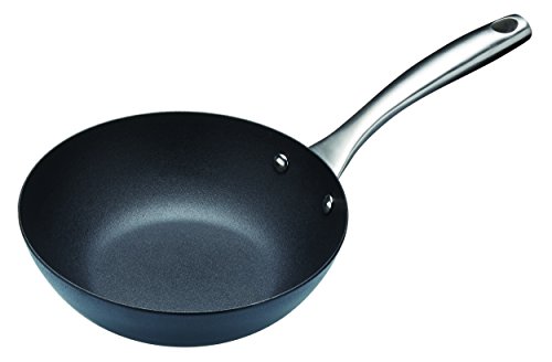 MasterClass - Wok Profesional (Antiadherente, inducción, 20 cm), Negro, 20 cm