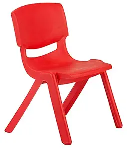 Intra Kids Chair Strong and Durable Kids Plastic School Study Chair - (Medium) (Orange)