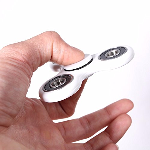 Original 'LUXITOY' Tri Fidget Hand Spinner Toy - Ultra Durable High Speed Bearings (Si3n4 Hybrid ceramic) - Perfect Stress Relief Toy (white) Original 'LUXITOY' Tri Fidget Hand Spinner Toy - Ultra Durable High Speed Bearings (Si3n4 Hybrid ceramic) - Perfect Stress Relief Toy (white)
