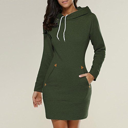 slim fit dress slacks Sustainable Womens Iman Sweater Dress in Army Green, S/M / Army Green
