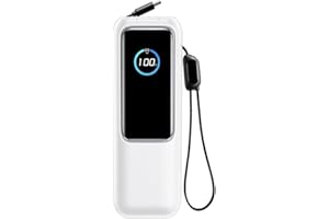 ZHIXTEU Housse en Silicone pour Anker Zolo 25,000mAh 165W, Anti-poussière Anti-Choc, Résistant Aux Rayures, Étui de Protection Souple pour Banque d'alimentation (Blanc)