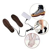 Semelles Chauffantes,Semelles Thermiques,Semelles Sport,Cutelove Semelles Confort,Usb Recharge Électrique Chauffé Semelles Pad Chaussures Bottes Chauffe Garder Les Pieds Au Chaud,Taille,41-42