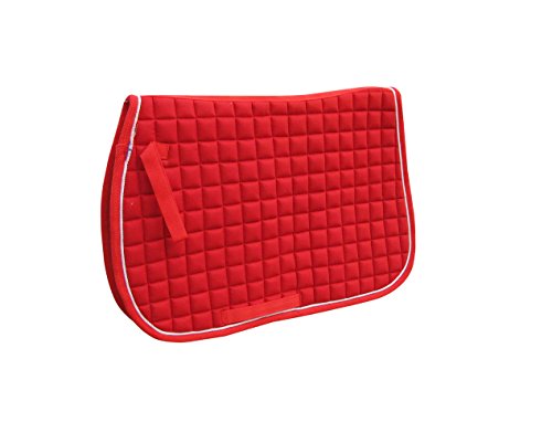 BRANDED-NEW-SADDLE-PAD-QUILTED-WITH-WHITE-PIPING-FOR-ALL-PURPOSE-IN-MANY-COLORS