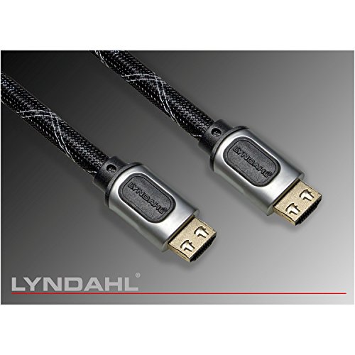Lyndahl SL-P HDMI Kabel 2.0 Verbindungskabel / Anschlusskabel, Full HD, 4K,1080p, 3D Übertragung + Netzwerk Funktionalität, Ethernet-Kanal, Audiorückkanal (ARC Audio Return Channel) für z.B. Full HD Beamer, DVD/ BlueRay Player in 0,5m bis 20m Länge 12,5m