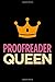 Produktbild Proofreader queen: Blank lined novelty office humor themed notebook to write in: With a practical, versatile wide rule interior: Pink and orange cover