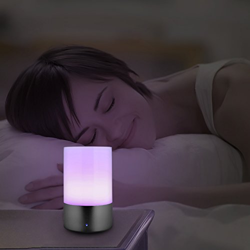 Mabor Nachttischlampe, Stimmungslicht,Touch Sensor LED Nachtlicht mit dimmbares & warmes Licht & 256 RGB Farbe als Stimmungsbeleuchtung für Kinderzimmer,Schlafzimmer usw - 6