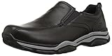 Fijación: Slip On Skechers Relaxed Fit: Rovato-Venten, Mocasines para Hombre, Negro (Black), 43 EU