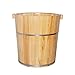 Produktbild Holzfässer Pediküre Becken 40 cm Hohe Fuß Bad Fass Kiefer Tanne Boden Massivholz Schäumendes Becken Badewanne Fuß Bad Barrel, A (Farbe : A, Größe : -)