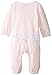 Absorba Baby Girls' "Dotted Teddy" Footed Coverall - pink, 3 - 6 months
