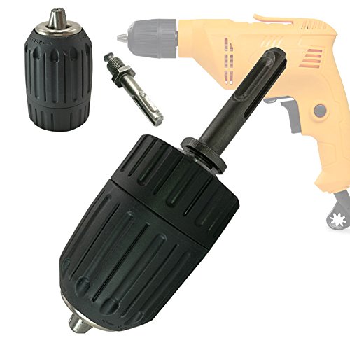 JTENG Schnellspannbohrfutter 2–13mm Bohrfutter Schnellspann mit 1/2'' SDS Plus Adapter