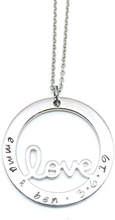 Love Necklace – Pendant Personalised with Family Names