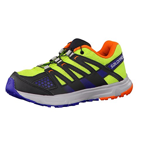 Salomon Girls' Running Shoes Green Granny Green/Black/George Orange-x 5.5 UK