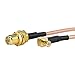 Produktbild Kingsea 2pcs 15cm MCX Stecker auf SMA Buchse Kabel - HF coax RG316 mcx adapter für Radio, Wifi Antenne Router
