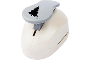 ‎IDEEN MIT HERZ Ideen mit Herz Jumbo-Stanzer, Tanne, Motivgröße: 6,7cm x 6,1cm | Motiv-Locher für Papier | Geschenkanhänger, Baumschmuck & Aufleger basteln | Karten & Deko für Weihnachten | extra groß