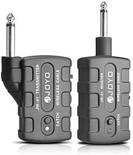 Digital Wireless Guitar Bass Transmitter Receiver Audio Connect System JW01 , black