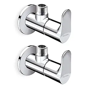 ALTON EVA6525, Brass Angle Valve With Wall Flange, Chrome (2-Piece Set)