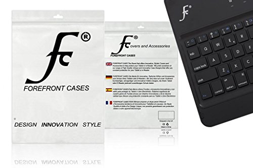 ForeFront Cases® Neue Apple iPad Mini 3 / 3rd Generation (Oktober 2014) Leder drahtlose Bluetooth Tastaturhülle– Vollständiges QWERTZ-Layout und eingebauter, wiederaufladbarer Akku inkl. Eingabestift und Displayschutz - 8