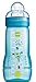 MAM Baby Bottle with Fast Flow Teat 330 ml (1 pack , Blue)