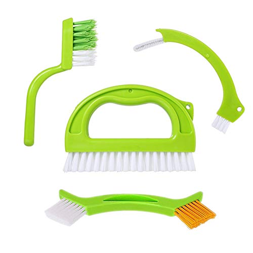 mciskin Brosse Pour Salle De Bains, Cuisine Et Le Ménage, Joint Brosse Pour Nettoyage Sol Fenêtre Moisissure,Brosse pour Joints de Carrelage(4 Pinceaux Inclus)