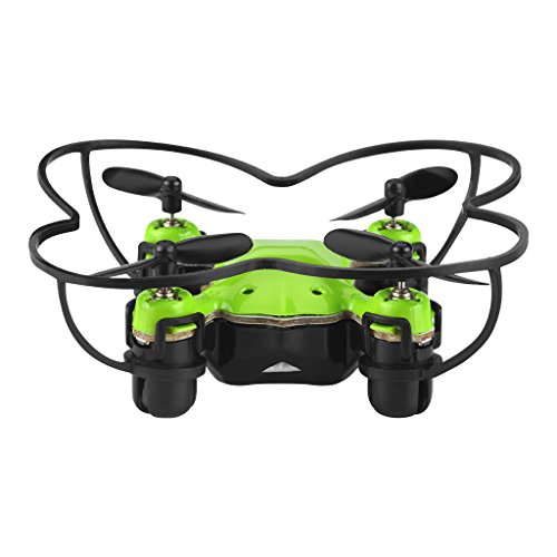 Virhuck Volar-360 MINI Drone Christmas Gifts Presents, 2.4G 4CH 6Axis Gyro Headless Mode, Multicolor LED Lights, One Key Return Mode Mini Drone RC Quadcopter Helicopter - Green