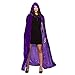 Produktbild Deluxe Velvet Cape With Hood -purple 55" (140cm)