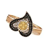 Giologre Uhren Casual Fashion Slim Wasserdicht Uhren Diamant Strass Edelstahl Quarz Armbanduhr (Schwarz)
